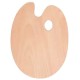 Wooden palette 40*50oval extra large